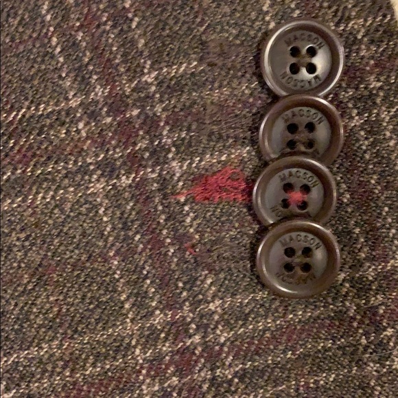 Macson Brown and Red Sport Coat size 52R (42 US) - Picture 2 of 6